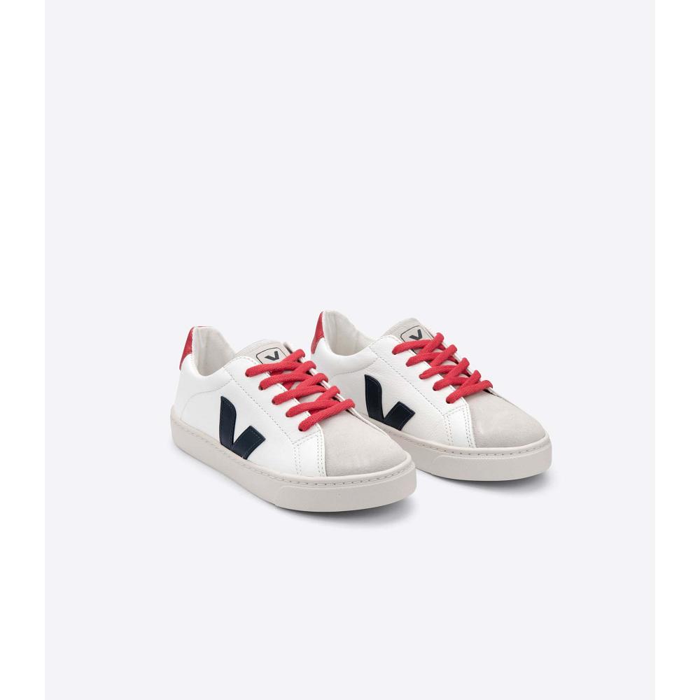 Veja ESPLAR LACES CHROMEFREE Kids' Shoes White/Red | CA 734UZG